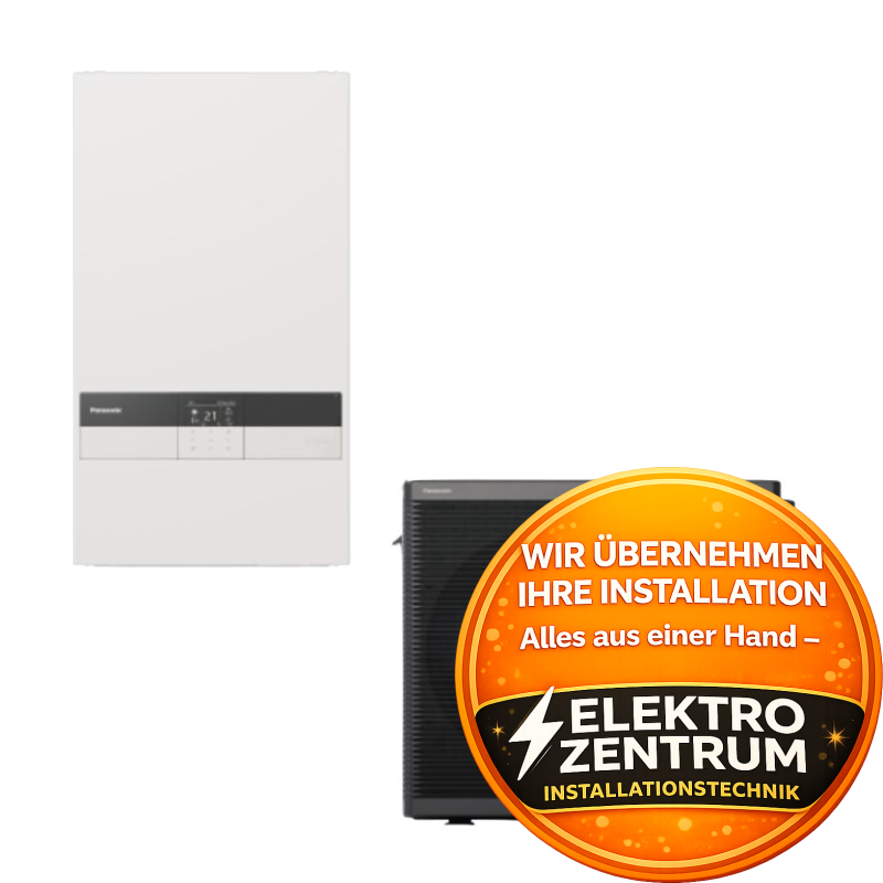 Wärmepumpe Panasonic Aquarea K High Performance 7kW WH-SDC0309K3E5 + WH-UDZ07KE5 - Zweizonen-Heizen und -Kühlen