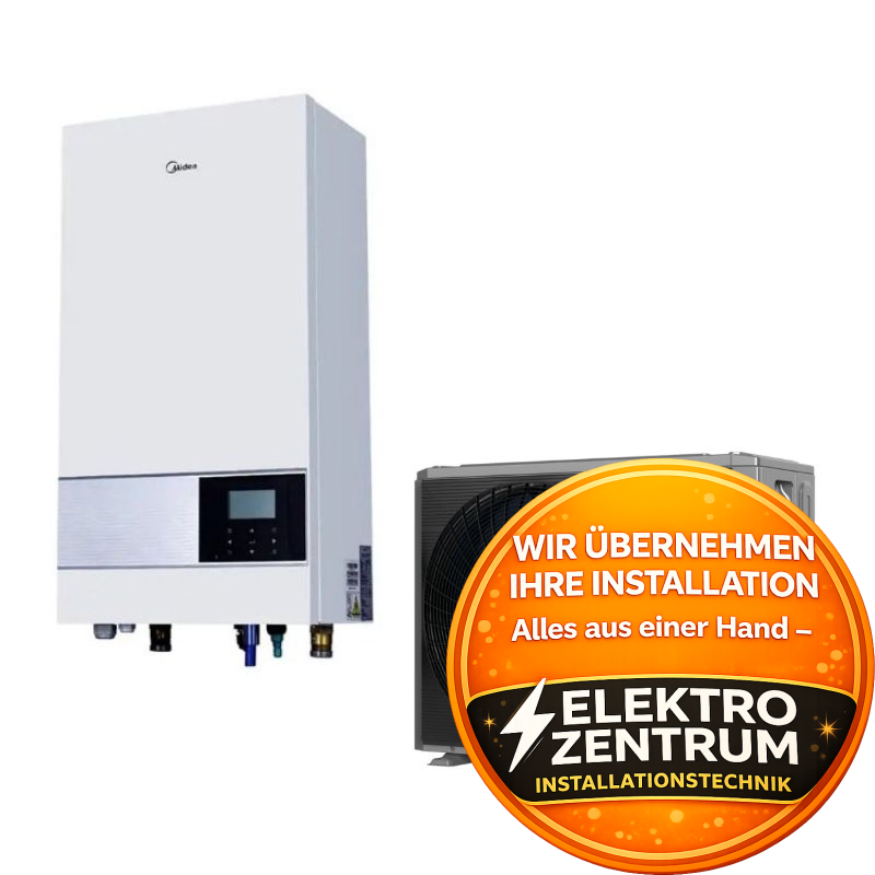 Wärmepumpe Midea M-Thermal 8 kW HB-A100/CD30GN8-B2 + MHA-V8W/D2N8-B2 - Heizen und -Kühlen