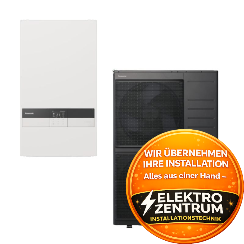 Wärmepumpe Panasonic Aquarea K High Performance 9kW WH-SDC09K3E8 + WH-UDZ09KE8 - Zweizonen-Heizen und -Kühlen