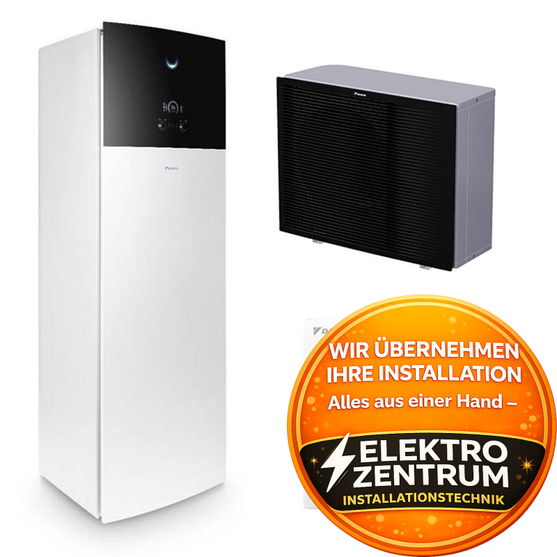 Wärmepumpe Daikin Altherma 3 H MT F 4kW ETVX12S23E6V + EPRA08EW1 - Heizung & Kühlung