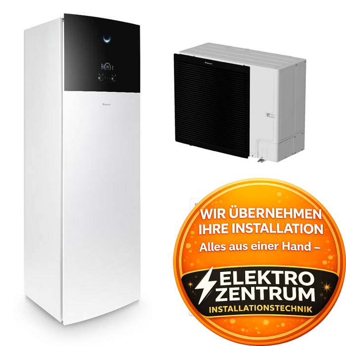 Wärmepumpe Daikin Altherma 3 R F 16kW EBVX16S23D9W + ERLA16DW1 - Heizung & Kühlung
