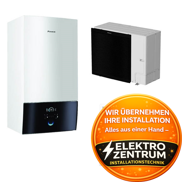 Wärmepumpe Daikin Altherma 3 R W 14kW EBBX16D6V + ERLA14DW1 - Heizung & Kühlung
