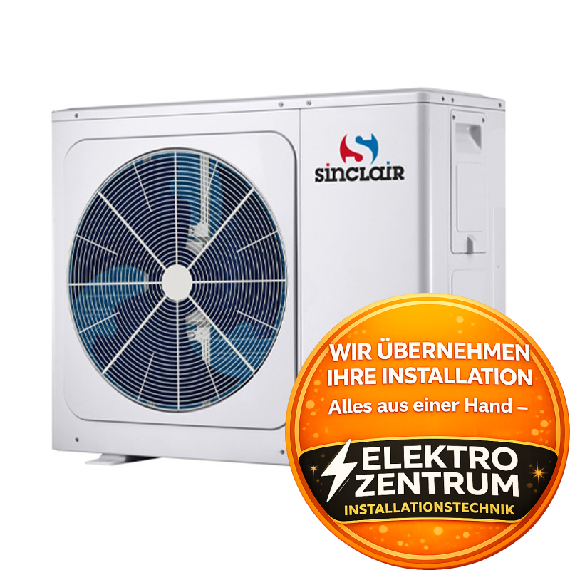 Wärmepumpe Sinclair S-Therm Yukon 10kW MSH-100IB-3/9 + MSH-100EB - Heizen und Kühlen