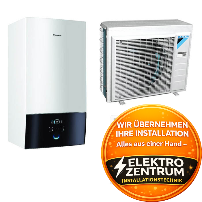 Wärmepumpe Daikin Altherma 3 R W 4kW EHBH04E6V + ERGA04EVA – nur Heizung