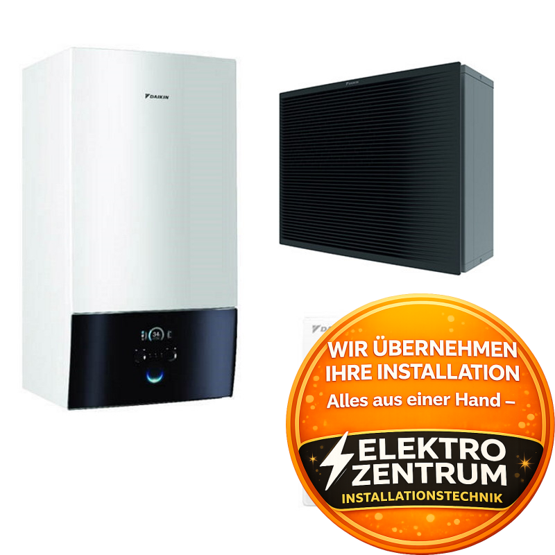 Wärmepumpe Daikin Altherma 3 H HT W 14kW ETBX16E9W7 + EPRA18DW17 - Heizung & Kühlung