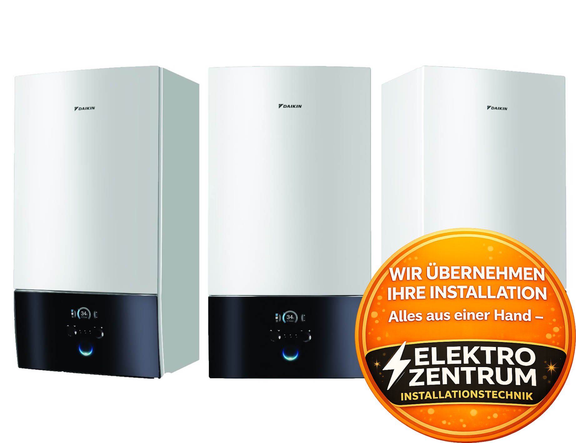 Wärmepumpe Daikin Altherma 3 H HT W 14kW ETBX16E9W7 + EPRA18DW17 - Heizung & Kühlung