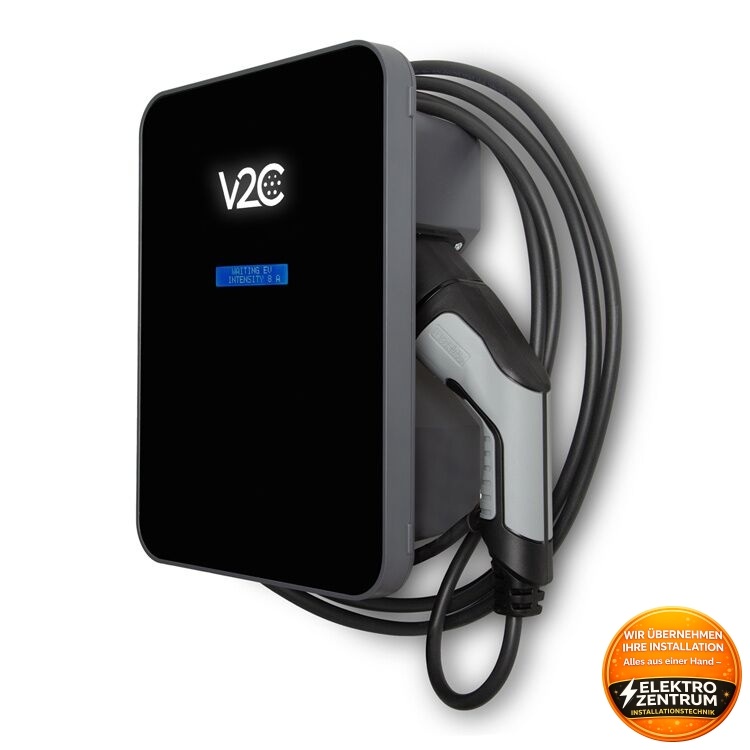 V2C Trydan 22 kW Wallbox mit 10m Ladekabel TRY32-3-L10
