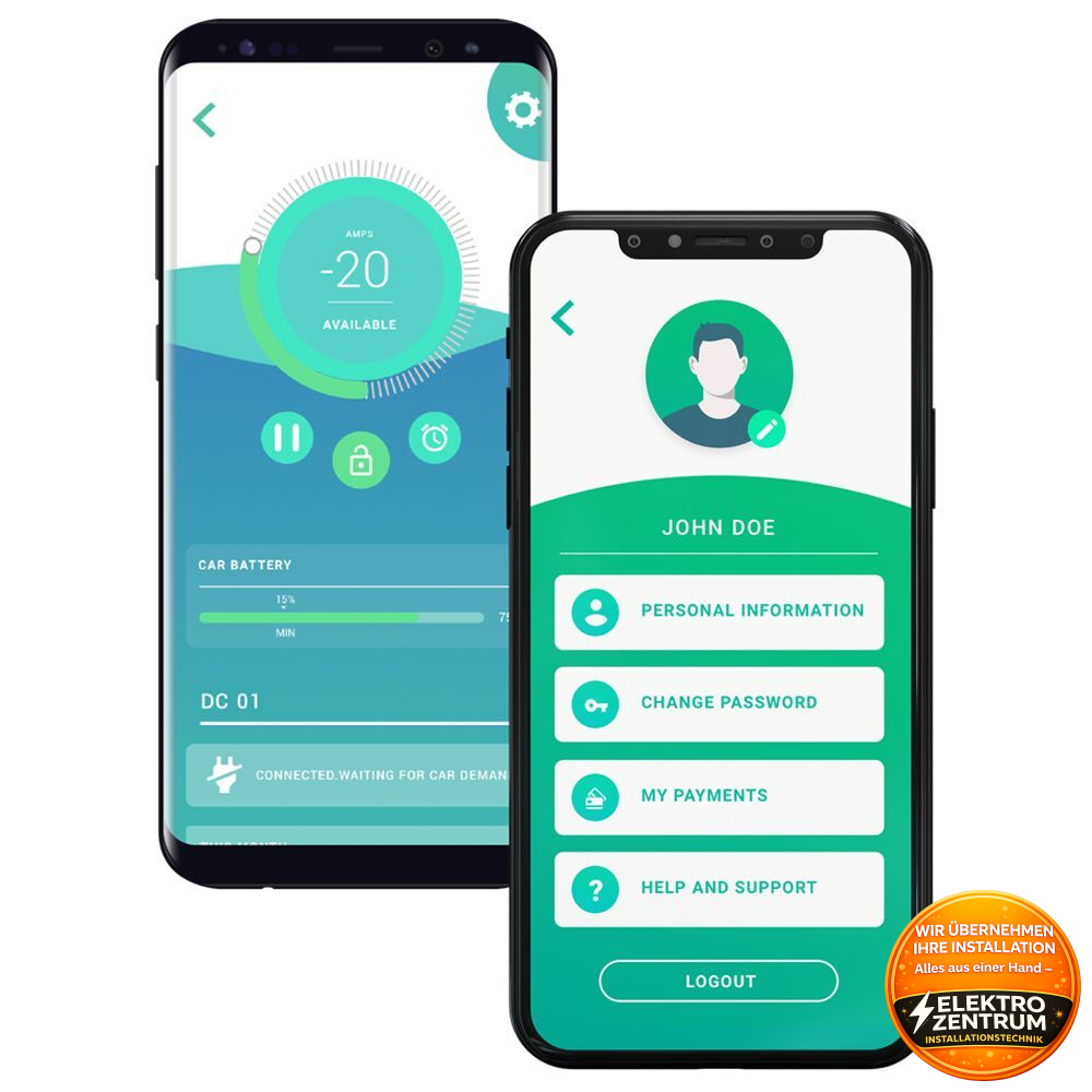 Pulsar Max 22 kW Wallbox Wifi inkl. 5m Ladekabel PLP2-0-2-4-9-001