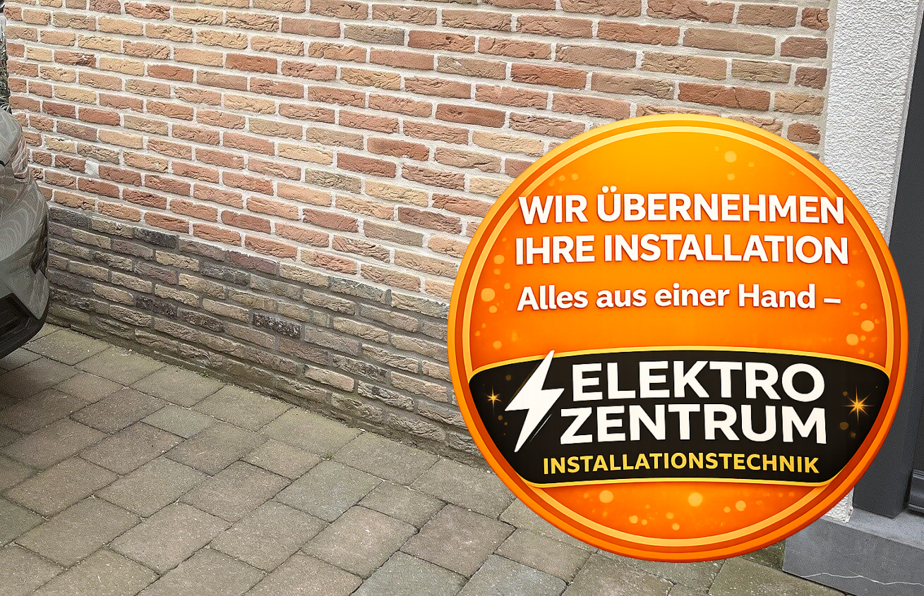 Unsichtbare Einbauwallbox invisibile 22 kW Wallbox inkl. 5m Ladekabel